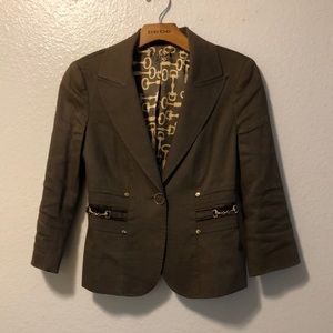 Bebe Olive green blazer size 2
